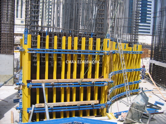 Retaining Wall Formwork Economic Simple Timber Beam Formwork for Curve