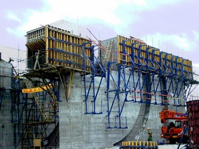 Safe Single - Side Climbing System / Climbing Formwork For Dams , Cooling Towers