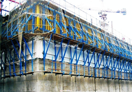 Safe Single - Side Climbing System / Climbing Formwork For Dams , Cooling Towers
