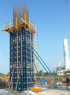 Custom SF63 Rectangle / Square Concrete Column Formwork With Light Weight